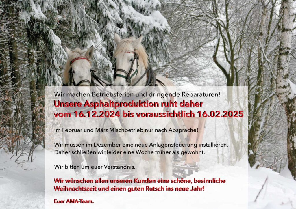 Reparatur/Winterpause 2024/2025